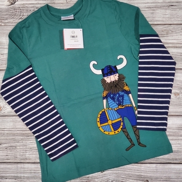 Hanna Anderson Long-Sleeve Top Size 8 NWT - Picture 9 of 10